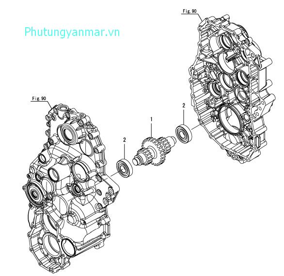 Trục truyền động quay số 4